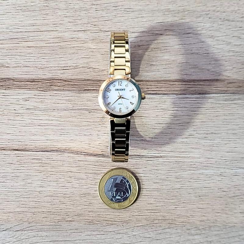 Relógio Orient Feminino Dourado Madrepérola FGSS0068 S2KX